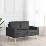 2-sitzer-sofa Dunkelgrau Stoff - Vidaxl