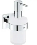 Quickfix Start Cube - Seifenspender Mit Halter, Glas/verchromt 41098000 - Grohe