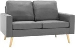2-sitzer-sofa Hellgrau Stoff - Vidaxl