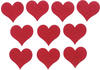 Glorex Gmbh - Glorex Filz-Herz 10 Stück, 4 cm, rot Kinderbasteln