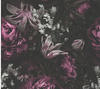 Bricoflor - Lila Tapete mit Blumen nostalgisch Vintage Blumentapete aus Vlies ideal