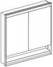 Geberit One Spiegelschrank Mit Comfortlight, 2 T&uuml;ren,
