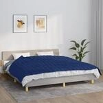 Gewichtsdecke Blau 155x220 Cm 7 Kg Stoff Vidaxl