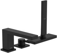 Tecturis E - Badewannenarmatur F&uuml;r Wannenrand, 3-loch-montage, Sbox, Schwarz Matt
