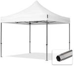 3x3 M Faltpavillon, Premium Stahl 40mm, Wei&szlig;