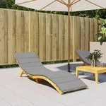 Sonnenliegen-auflage Grau 200x70x3 Cm Oxford-gewebe Vidaxl