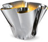 Philippi - Margeaux Vase oder Windlicht aus hochglanzpoliertem Edelstahl 17 cm -