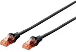 Digitus - Dk-1612-005/bl Rj45 Netzwerkkabel, Patchkabel Cat 6 U/utp 0.50 M Schwarz