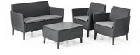 Lounge-set 2-sitzer Salemo Graphit - Keter