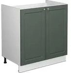 Sp&uuml;lenunterschrank Fame-line, Gr&uuml;n-gold Landhaus, 80 Cm Ohne Arbeitsplatte Vicco