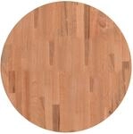 Tischplatte &Oslash;60x2,5 Cm Rund Massivholz Buche Vidaxl