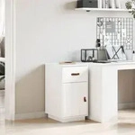 Vidaxl - Schreibtisch-schrank Wei&szlig; 40x50x75 Cm Massivholz Kiefer