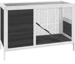 Kaninchenstall Grau 103x44x69,5 Cm Massivholz Kiefer Vidaxl