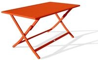 Citygarden - Marius - Gartenklapptisch, Aluminium, Orange - City Garden
