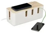 Kabelbox Gro&szlig;, F&uuml;r Steckdosenleiste, Kunststoff & Holz, Kabel Verstecken,