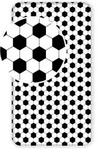Ac-deco - Baumwoll-spannbettlaken 90x200 Fu&szlig;ball 6038 F&uuml;r Kinder Wei&szlig; Schwarz