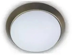 Niermann - Deckenleuchte / Deckenschale, Opalglas Matt, Dekorring Altmessing, &Oslash; 45cm