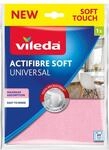 Vileda Actifibre Weiches Universal-reinigungstuch F&uuml;r Fenster Und Spiegel Rosa 1