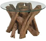 Couchtisch Massivholz Teak Treibholz 60 Cm Vidaxl