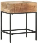 Vidaxl - Beistelltisch 40x30x50 Cm Raues Mango-massivholz