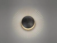 Led Wandleuchte Varras Schwarz / Gold, &Oslash; 30cm