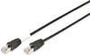 DK-1644-050/BL-OD RJ45 Netzwerkkabel, Patchkabel cat 6 s/ftp 5.00 m Schwarz