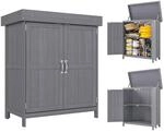 Gartenschrank Tannenholz, Ger&auml;teschuppen Wetterfest 74x43x88cm, Ger&auml;tehaus Mit