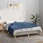 Gewichtsdecke Blau 135x200 Cm 10 Kg Stoff Vidaxl