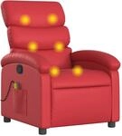 Massagesessel Rot Kunstleder Vidaxl