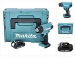 Makita Dhg 180 A1j Akku Hei&szlig;luftgebl&auml;se 18 V 550 &deg;c + 1x Akku 2,0 Ah + Makpac -