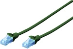 Digitus - Dk-1512-005/g Rj45 Netzwerkkabel, Patchkabel Cat 5e U/utp 0.50 M Gr&uuml;n