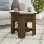 Vidaxl - Couchtisch Braun Eichen-optik 40x40x42 Cm Holzwerkstoff
