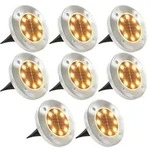 Solar-bodenleuchten 8 Stk. Led Warmwei&szlig; Vidaxl