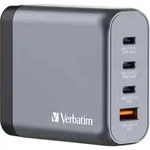 Verbatim - Gnc-140 Gan Reiseladeadapter 140 W 1x Usb-a, 3x Usb-c&reg; Usb Pd, Qc 3.0,