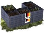 Garantia - Ergo Quadro U L 75 Hochbeet Wood, Inkl. Flora Wassersparsystem