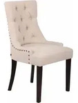 Esszimmerstuhl Aberdeen Stoff Creme Antik