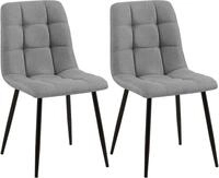 2er Set Esszimmerstuhl Tilde Grau Stoff