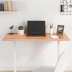 Tischplatte Hellbraun 100x50x2 Cm Massivholz Eiche Behandelt - Vidaxl