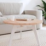 Vidaxl Tischplatte &Oslash;70x2,5 Cm Rund Massivholz Buche