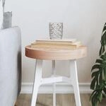 Tischplatte &Oslash;30x4 Cm Rund Massivholz Buche Vidaxl