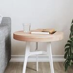 Tischplatte &Oslash;40x4 Cm Rund Massivholz Buche Vidaxl
