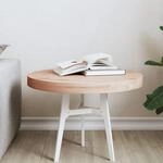 Tischplatte &Oslash;50x4 Cm Rund Massivholz Buche Vidaxl