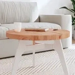 Tischplatte &Oslash;60x4 Cm Rund Massivholz Buche - Vidaxl