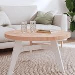 Tischplatte &Oslash;80x4 Cm Rund Massivholz Buche Vidaxl