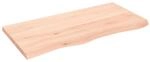 Tischplatte 100x50x(2-4) Cm Massivholz Eiche Unbehandelt - Vidaxl