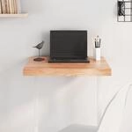 Tischplatte Hellbraun 60x50x(2-6) Cm Massivholz Eiche Behandelt - Vidaxl
