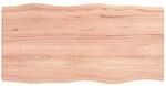Tischplatte 100x50x(2-6) Cm Massivholz Behandelt Baumkante Vidaxl