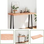 Tischplatte 120x60x(2-6) Cm Massivholz Behandelt Baumkante Vidaxl
