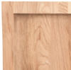 Tischplatte,Schreibtischplatte Hellbraun 220x60x6 cm Massivholz Eiche Behandelt
