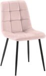 Esszimmerstuhl Antibes Samt Pink
